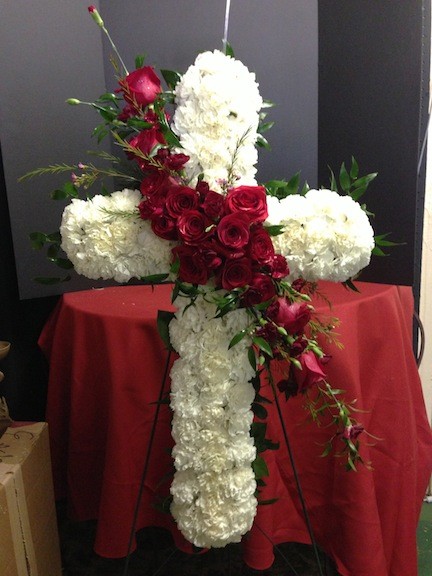 Funeral Flowers Standing Easel